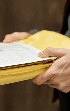 main avec dossier pour entreprises